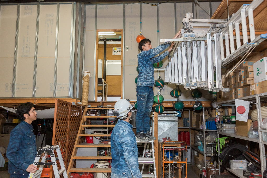 倉庫集合・準備