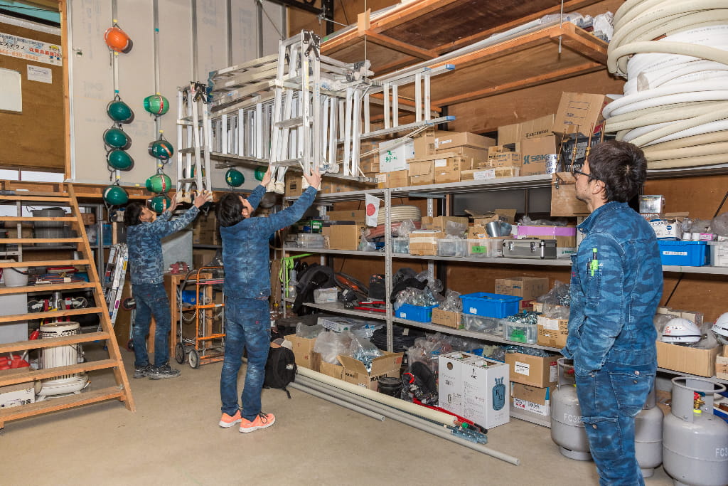 作業終了・片付け・退社